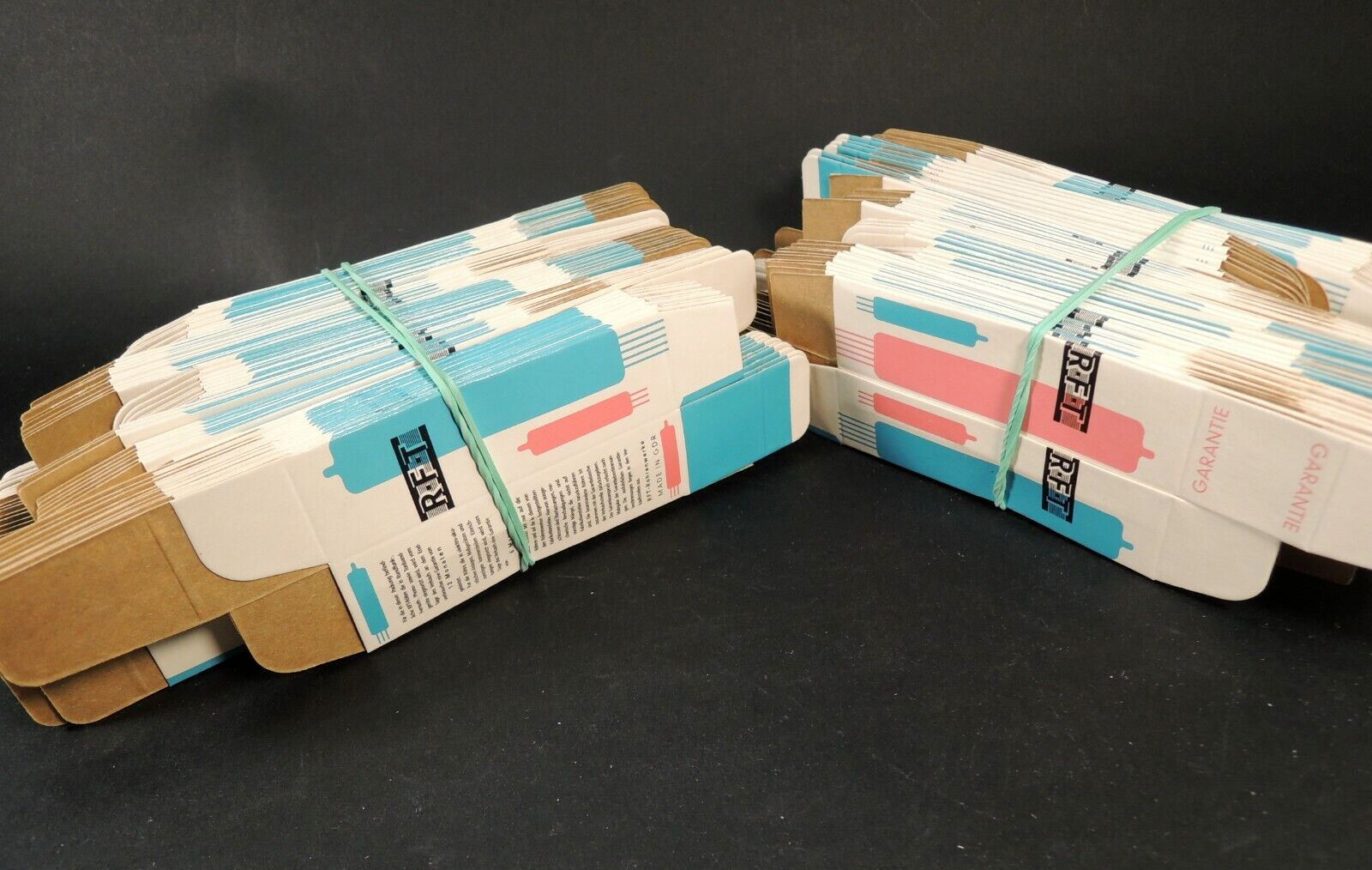 50 x RFT BLANK CARTON BOX for Audio Tubes ECC83 ECC803S E188CC ECC85 EF86