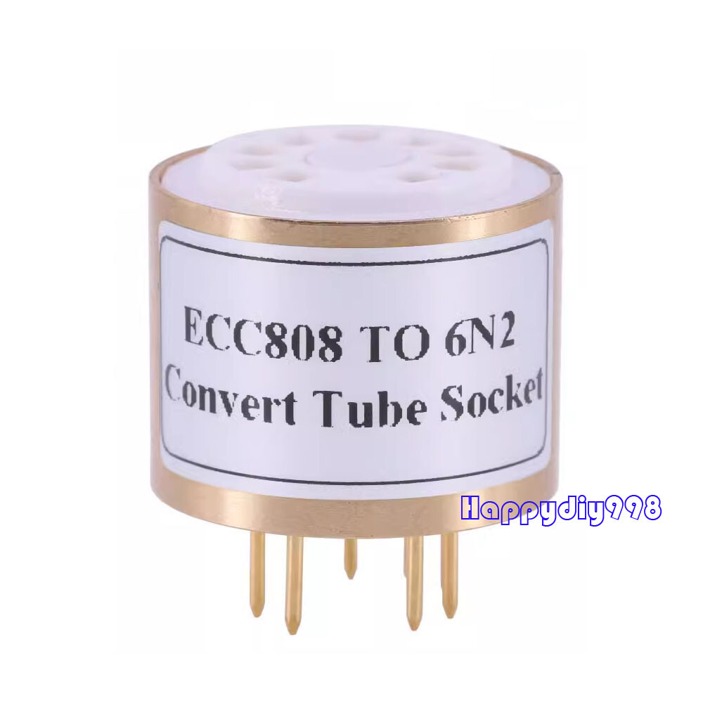 1PC ECC808 to 6N2 ECC808 TO 6922 Audio Vacuum Tube Amp Convert Socket Adapter
