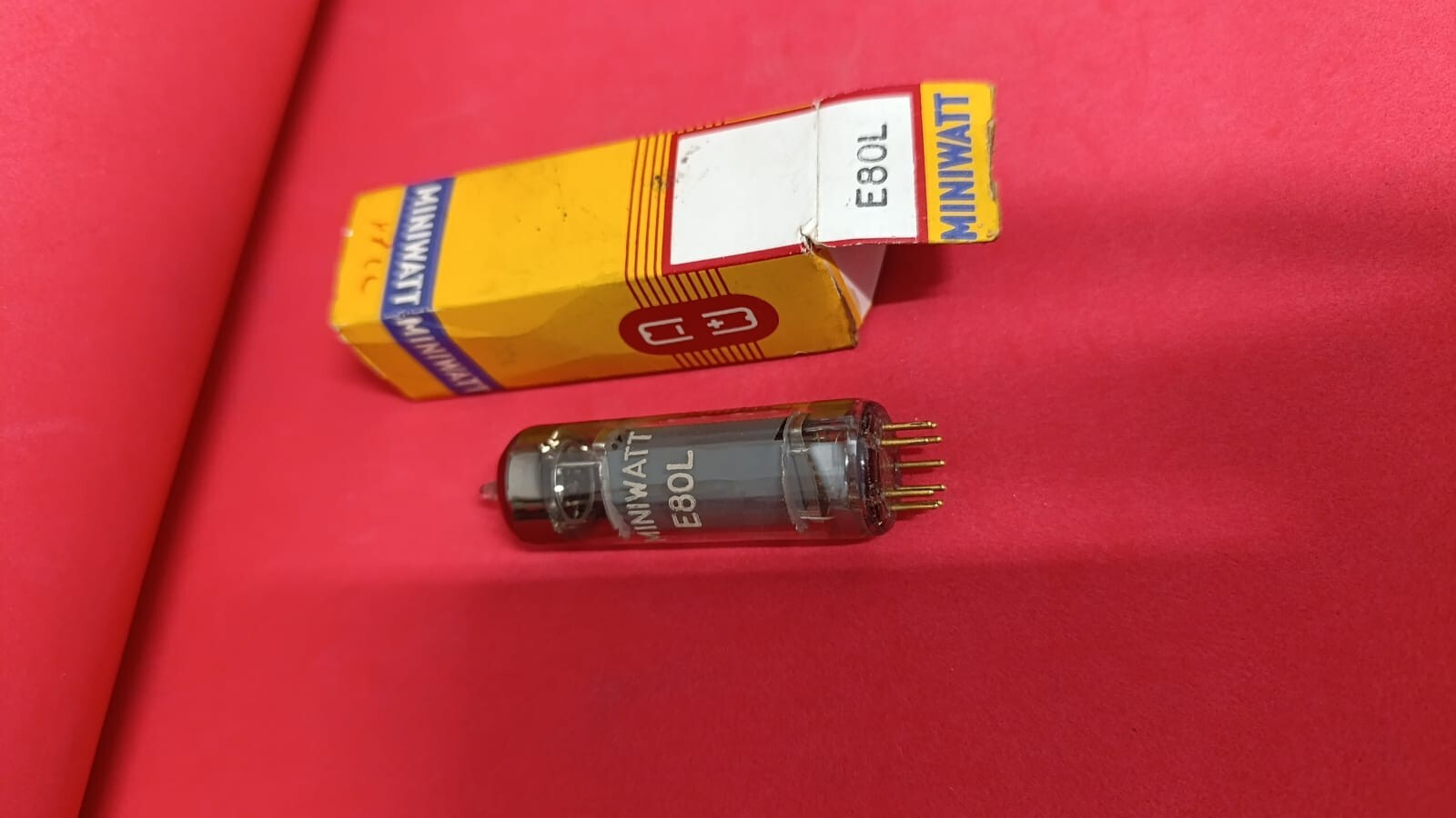 Philips/Miniwatt E80L vacuum tube, SQ , Gold Pins NOS NIB