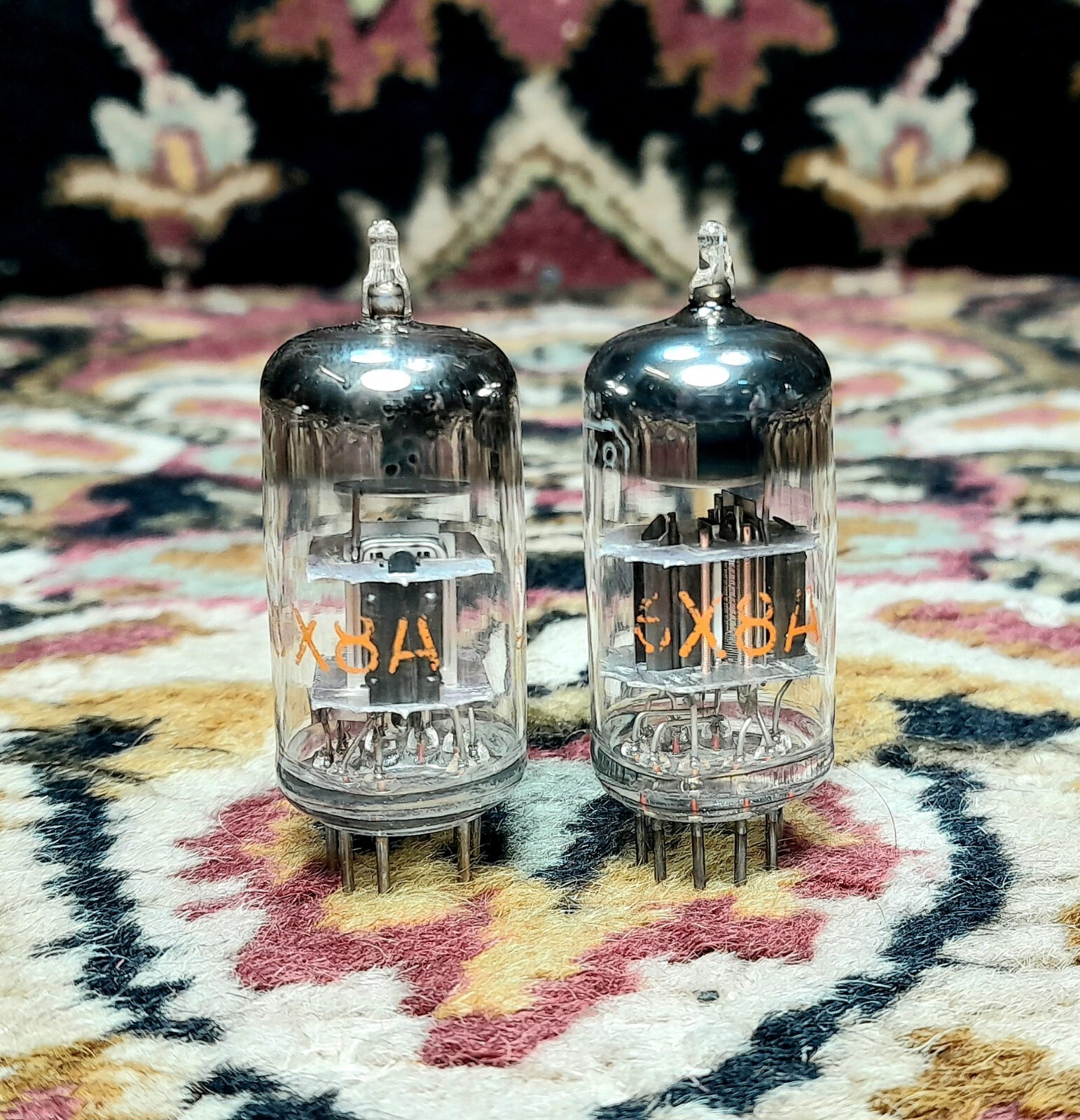 A Vintage Set Of RCA 6X8A Vacuum Tubes Tested
