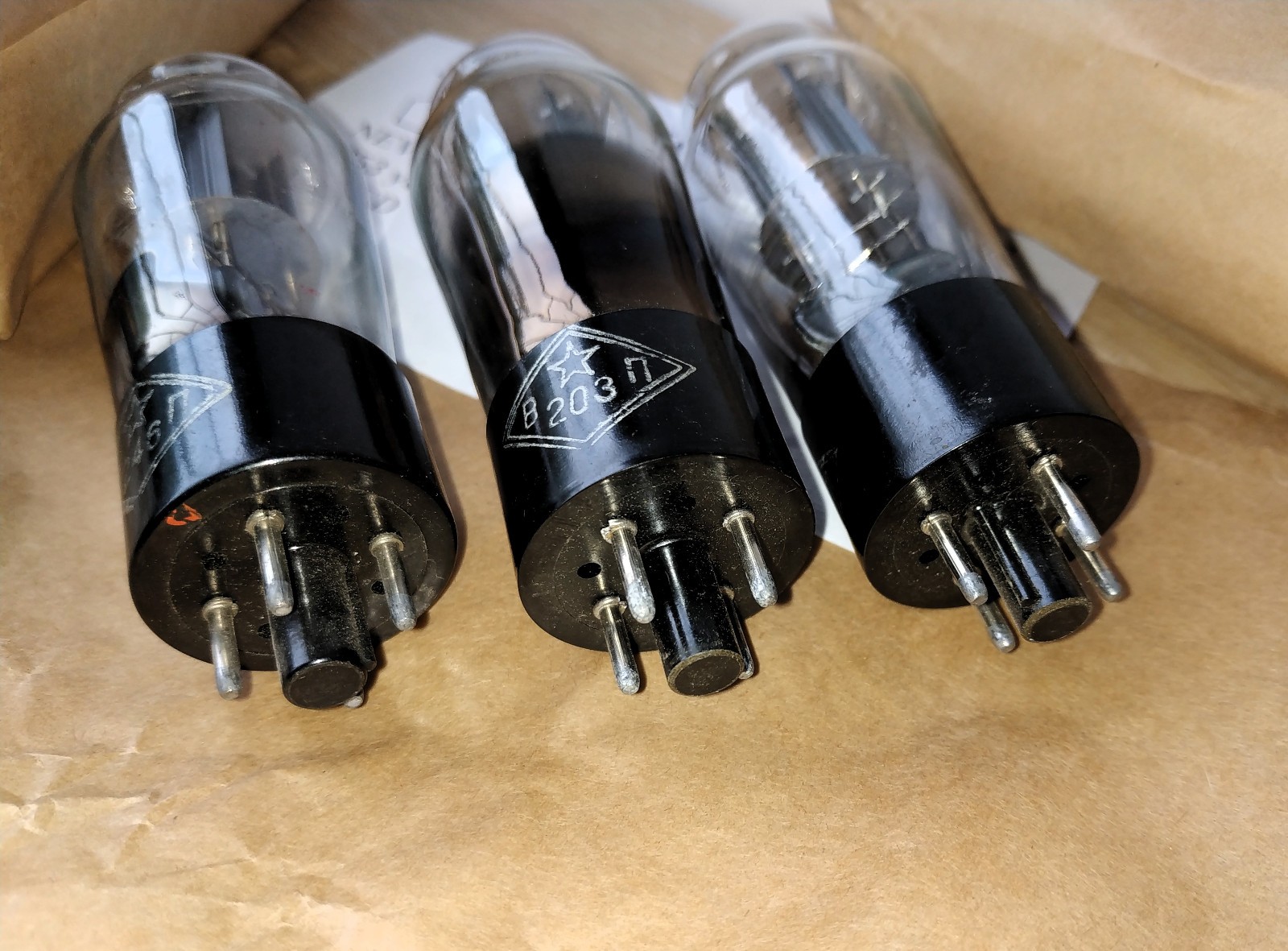 3x 5C4S = 5Z4, 5Z4GT, 5U4C Rectifier Tube NEVZ Cobra SAME YEAR 1953 TESTED, NEW