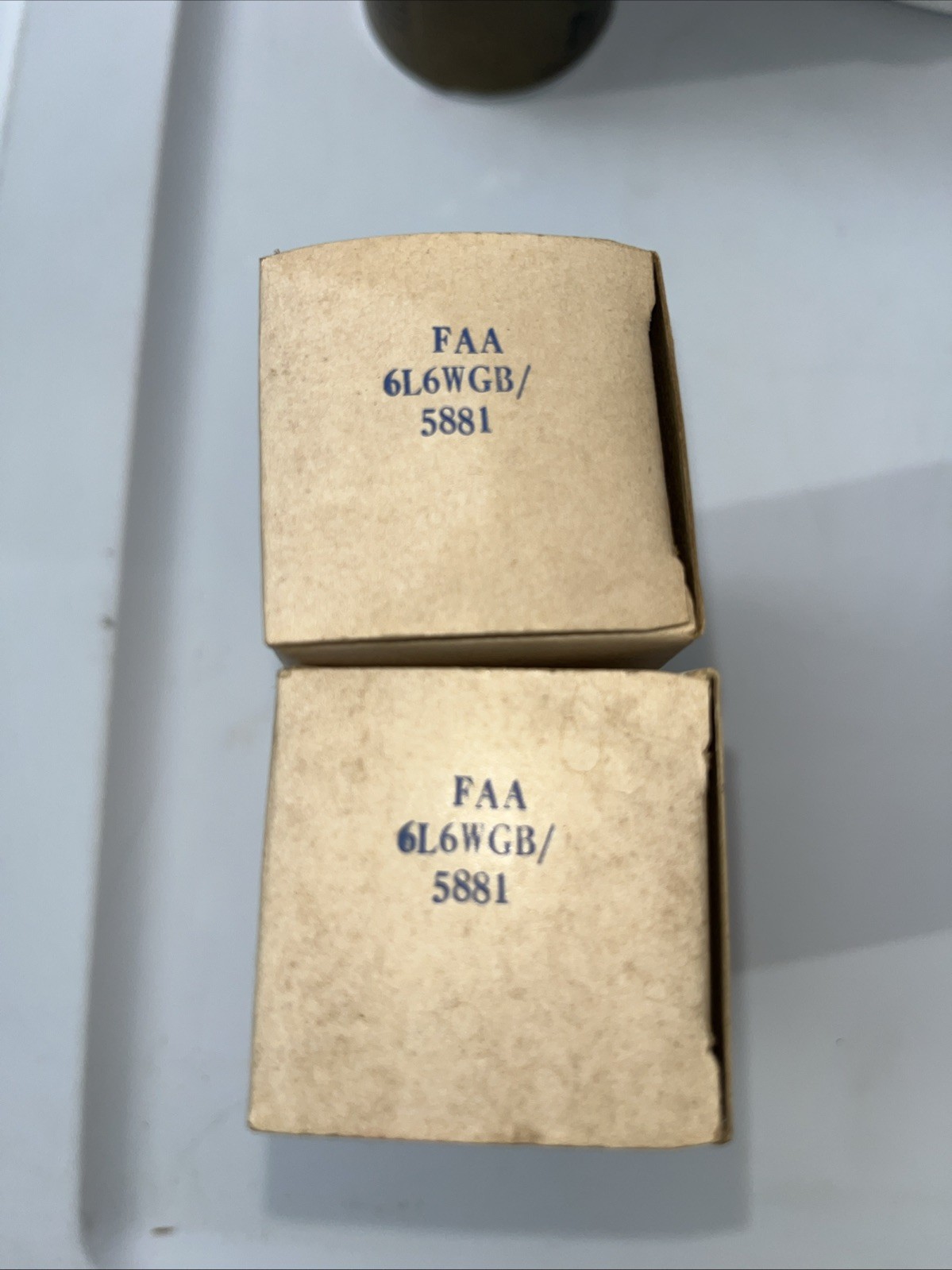 6L6WGB PAIR 5881 JAN SYLVANIA AUDIO POWER TUBES NOS NIB Date 3/61 Untested