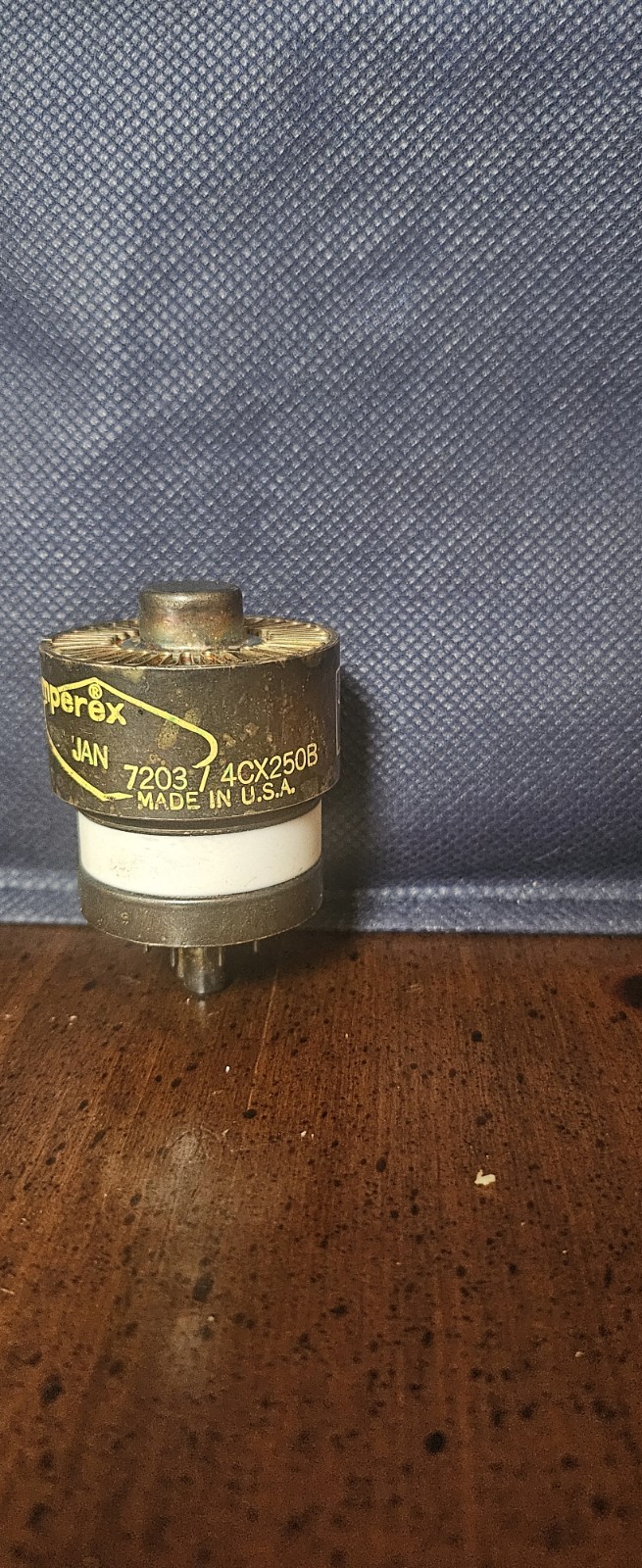 4CX250B / 7203 / K5SVC~AMPEREX~TUBE~30 DAY GUARANTEE~VACUUM~RADIO~AMPLIFIER~HAM