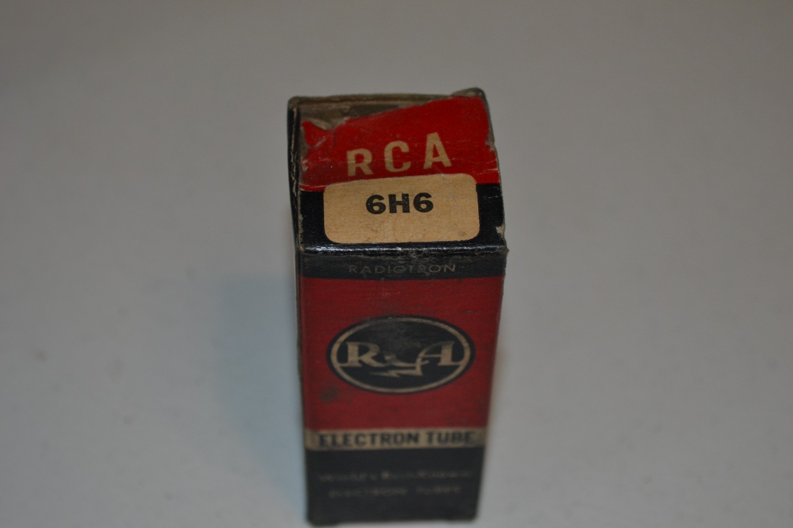 6H6 vintage METAL TUBE vacuum tube tested and working