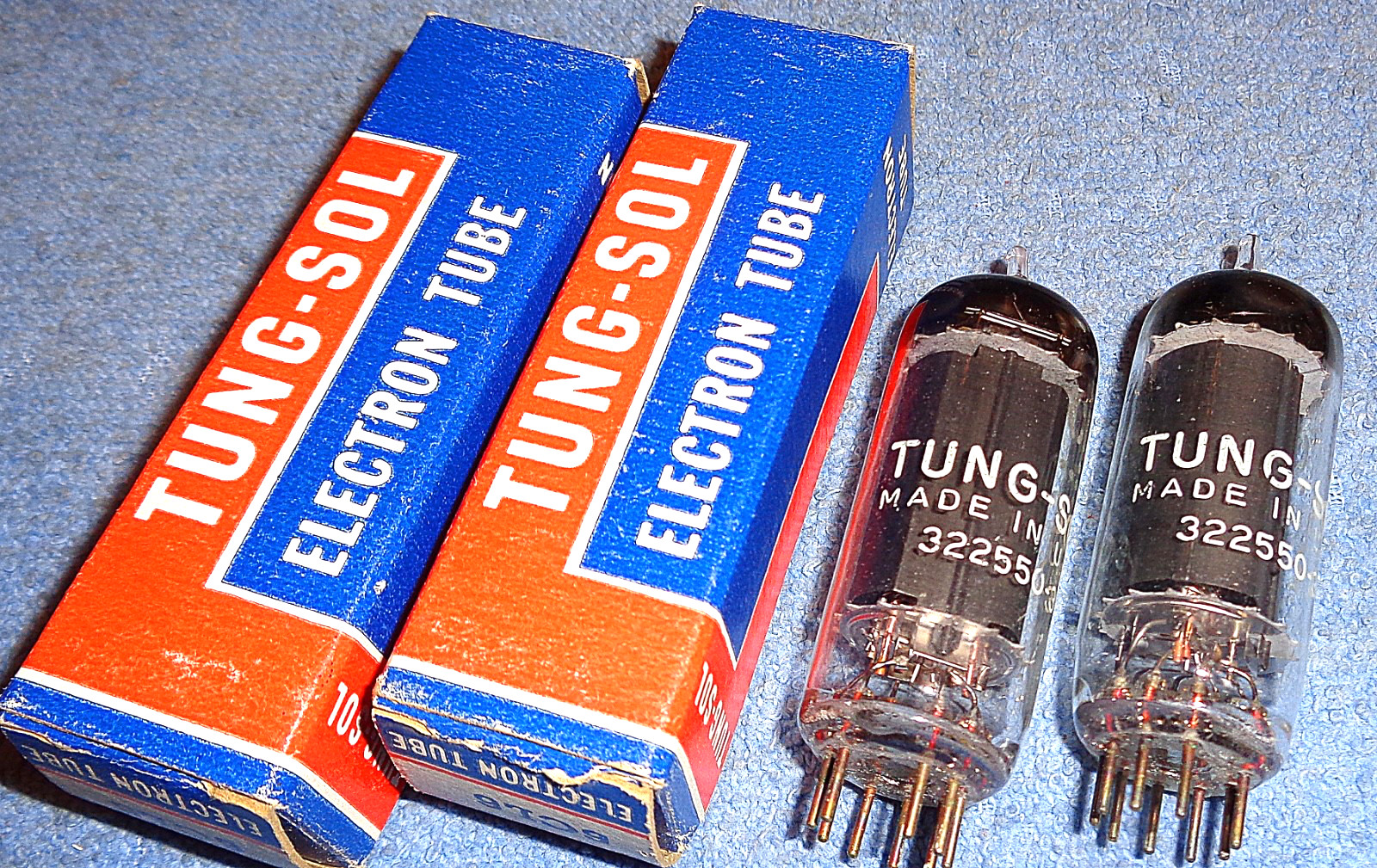 2 NOS Tung-Sol 6CL6 Vacuum Tubes 7.5-Watt Power Pentodes for Vintage Ham Radios