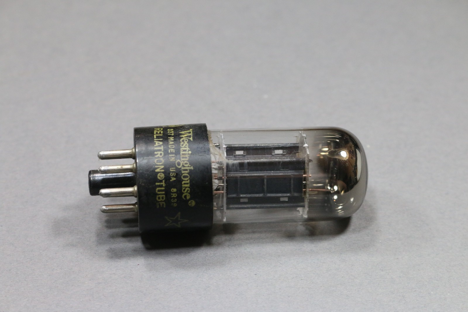 Vintage Westinghouse 6SN7GTB 6SN7 Vacuum Tube Black Plate D Getter Tested Good