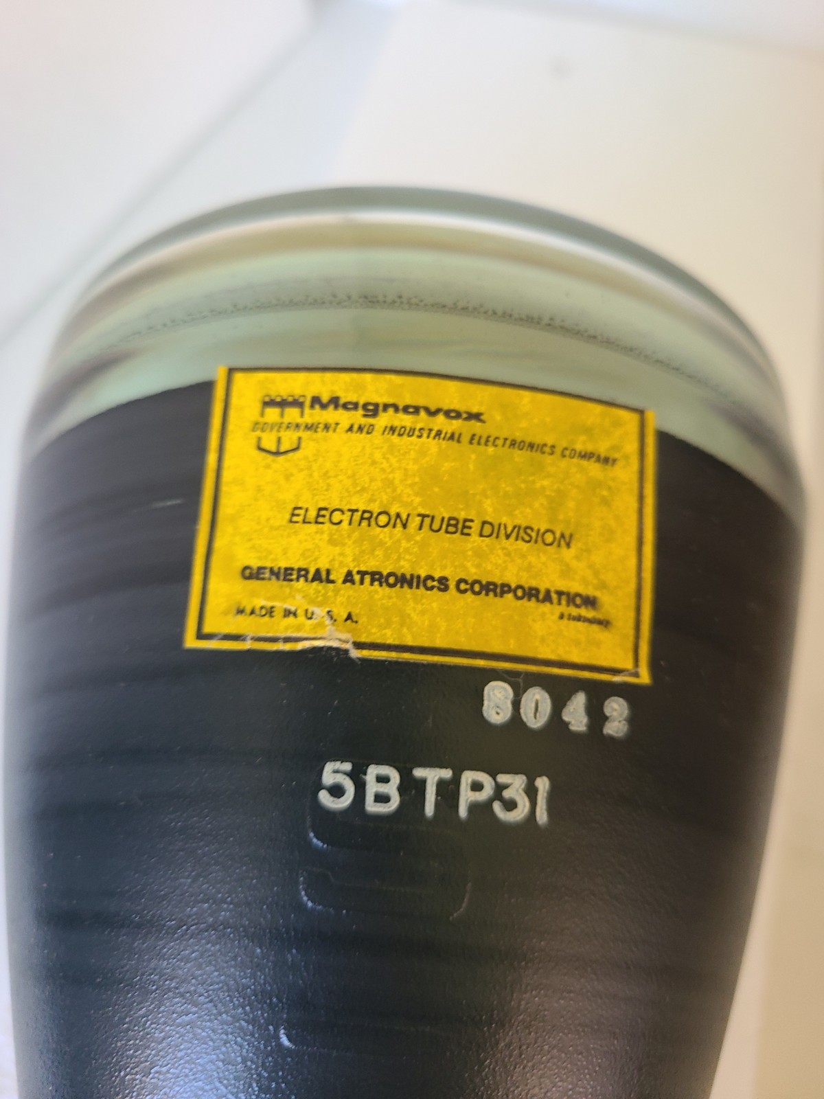 Vintage Electron Tube General Antronics Corp, 5BTP31 8042, NOS, Open Box Conditi