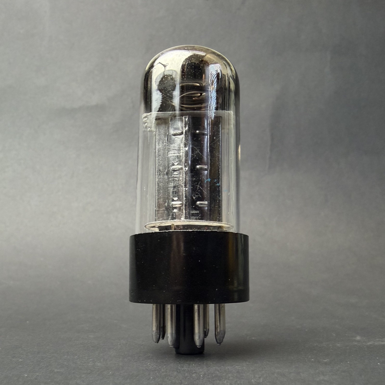 6V6GTA 7408 Philips Tube Black Plate O Getter TV7 Test NOS SV6-2