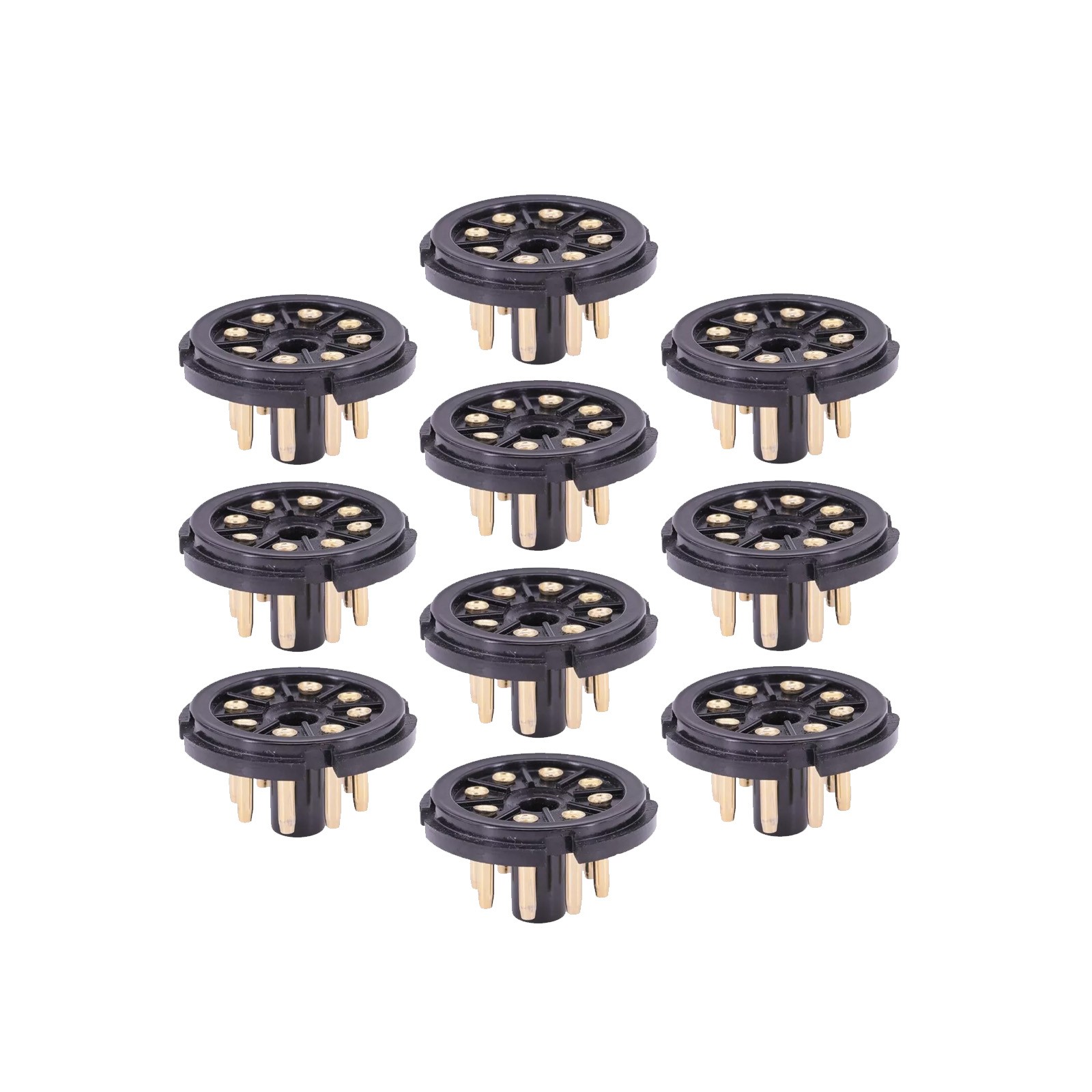 10PCS K8A 8Pin Tube Socket For KT88 EL34 6550 6CA7 6SN7 Valve Base Audio HIFI1