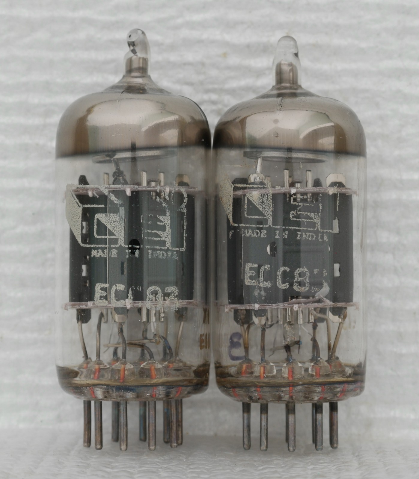 Pair of CEI 12AX7/ECC83 Vacuum Tubes : Made in India