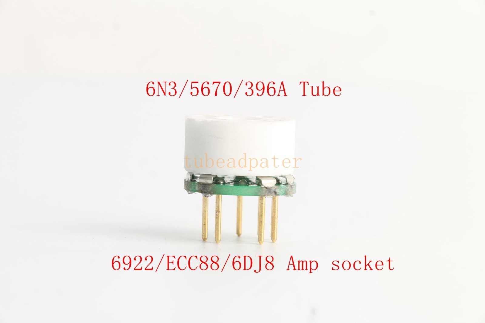 10pcs mini 6922 ECC88 6DJ8(Amp socket) to 6N3/5670/396A tube converter adapter