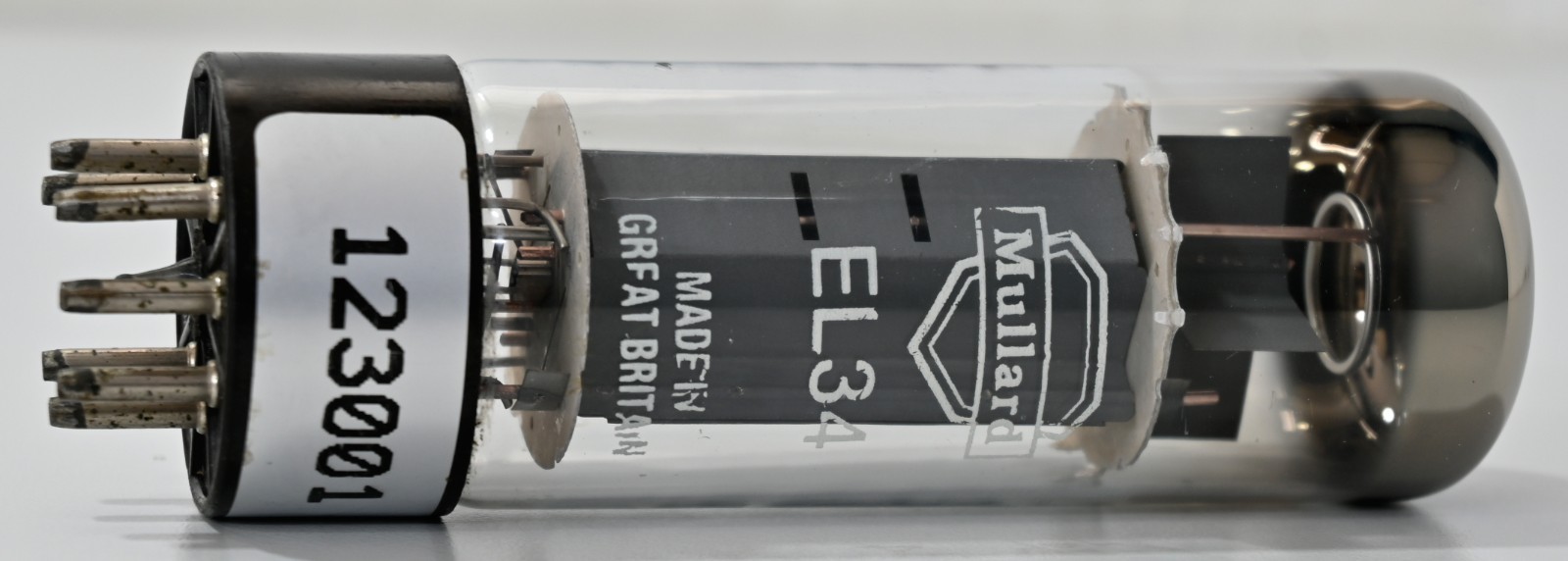 Mullard EL34 Welded Grey Plate Made in Great Britain Amplitrex Tested Qty 1 Pc