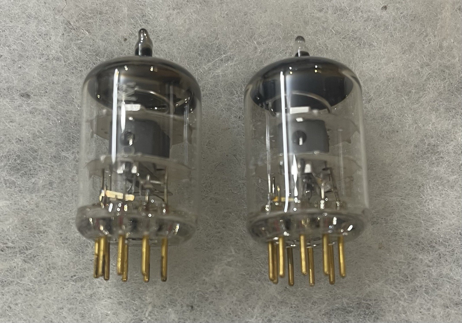 Telefunken E180F D3a E810F E280F E282F Diamond Bottom NOS Matched Pair #1