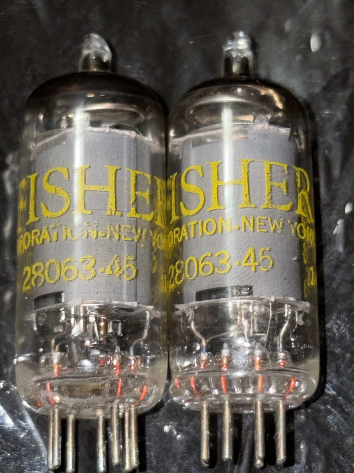 6AU6 The Fisher Matched Dates Pair Sharp Cutoff Pentode Tested 100% NOS Tubes