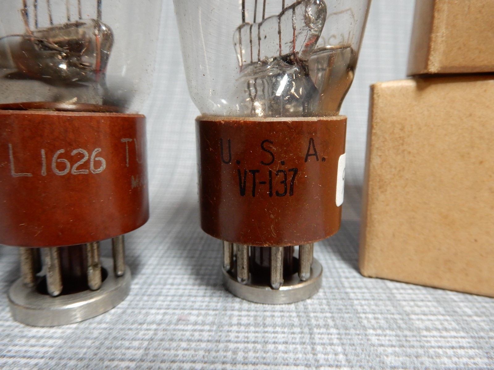 Tung-Sol (3) & RCA 1626 Vacuum Tubes Amplitrex Tested 90% 85% 78% & 90% Gm