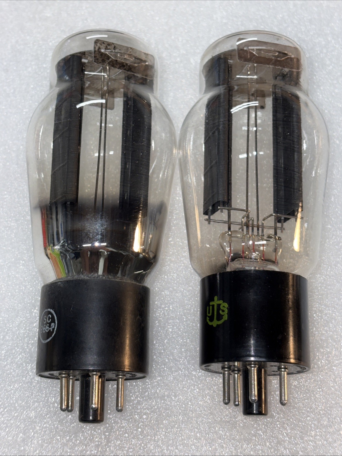 Pair Sylvania VT-244 5U4G Hanging Filament Rectifier Tubes Amplitrex Strong