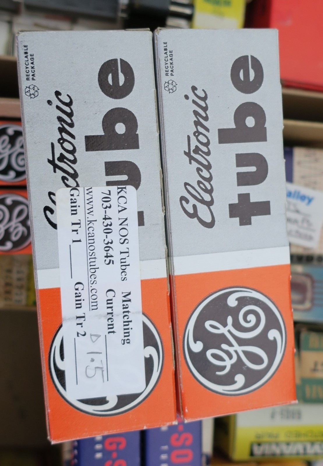 GE 6L6GC Vintage Matched Pair Power tubes w/ Original boxes – from KCANos Tubes