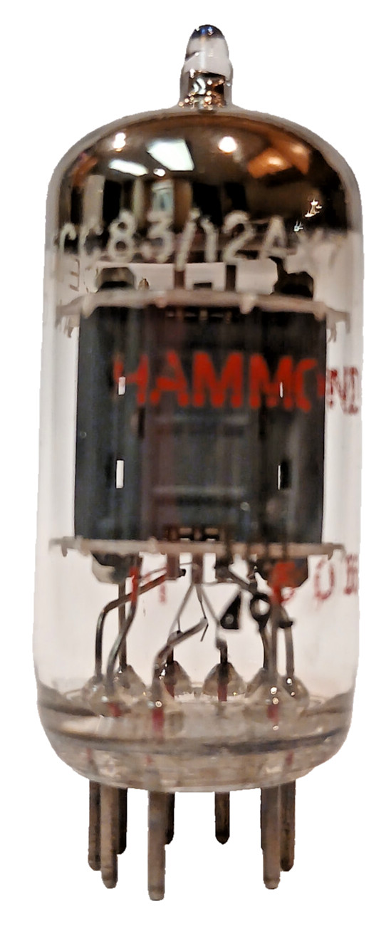 AMPEREX FOR HAMMOND 12AX7 / ECC83 TUBE GREY PLATE LARGE HALO GETTER HOLLAND