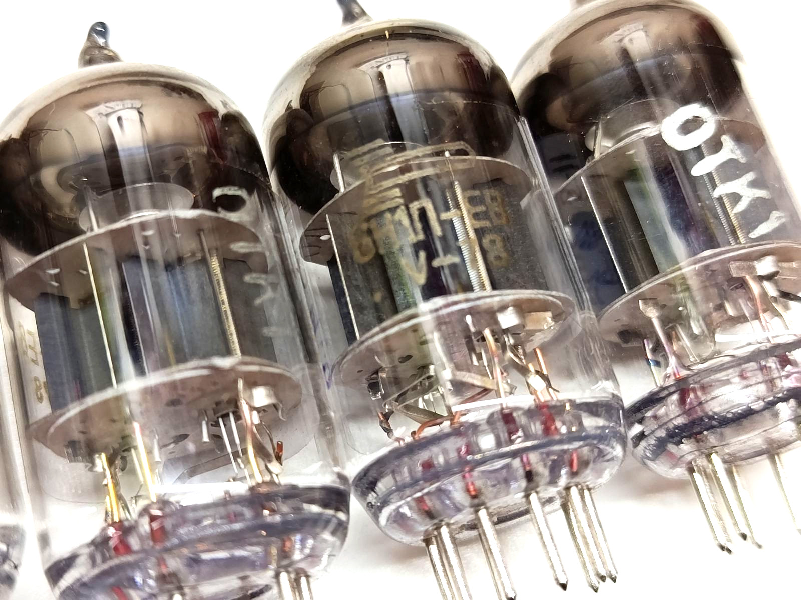 6N1P-EV TUBE GOLD GRID! NOS! Quad (4) VOSKHOD MILITARY LOT 4pcs.