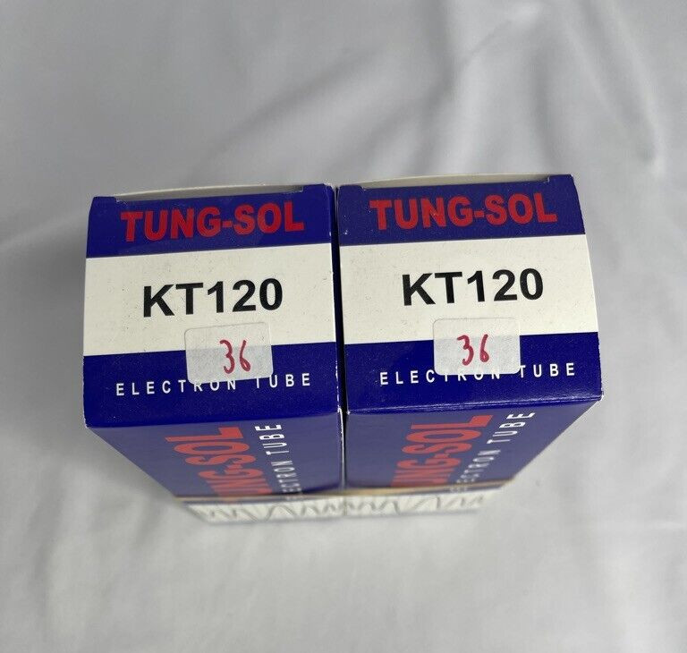 Factory Platinum Matched Pair Tung Sol KT120 Tubes Brand New in Box