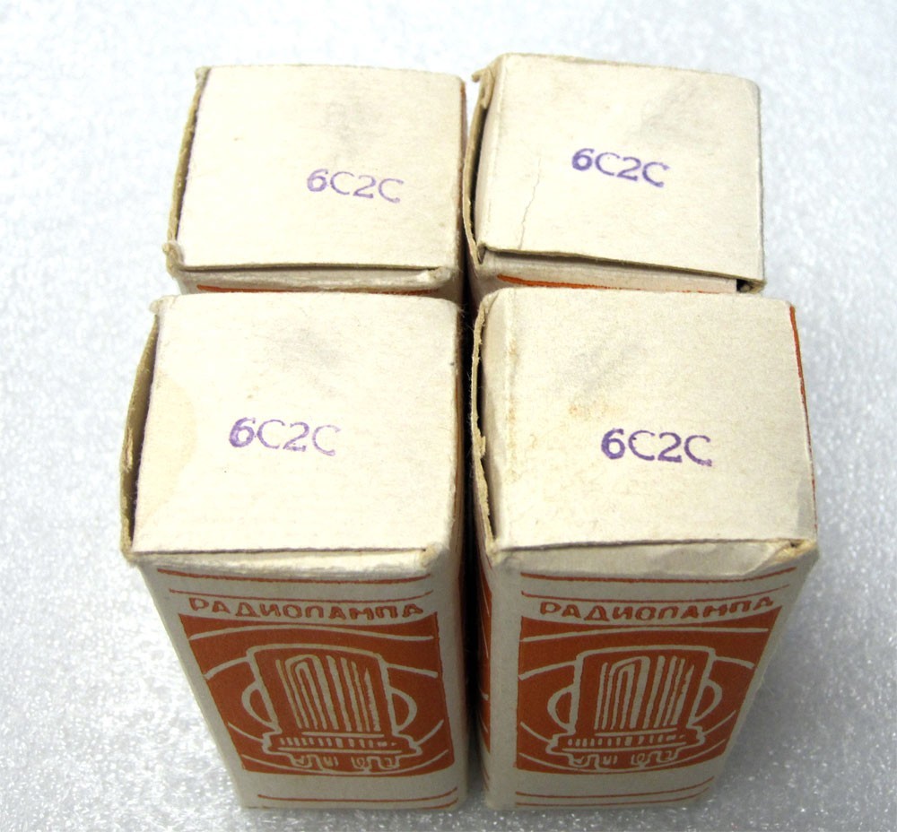 BALANCED MATCHED QUAD 6C2C, 6J5GT, RUSSIAN TRIODE TUBES, AMP SELECTED 1969