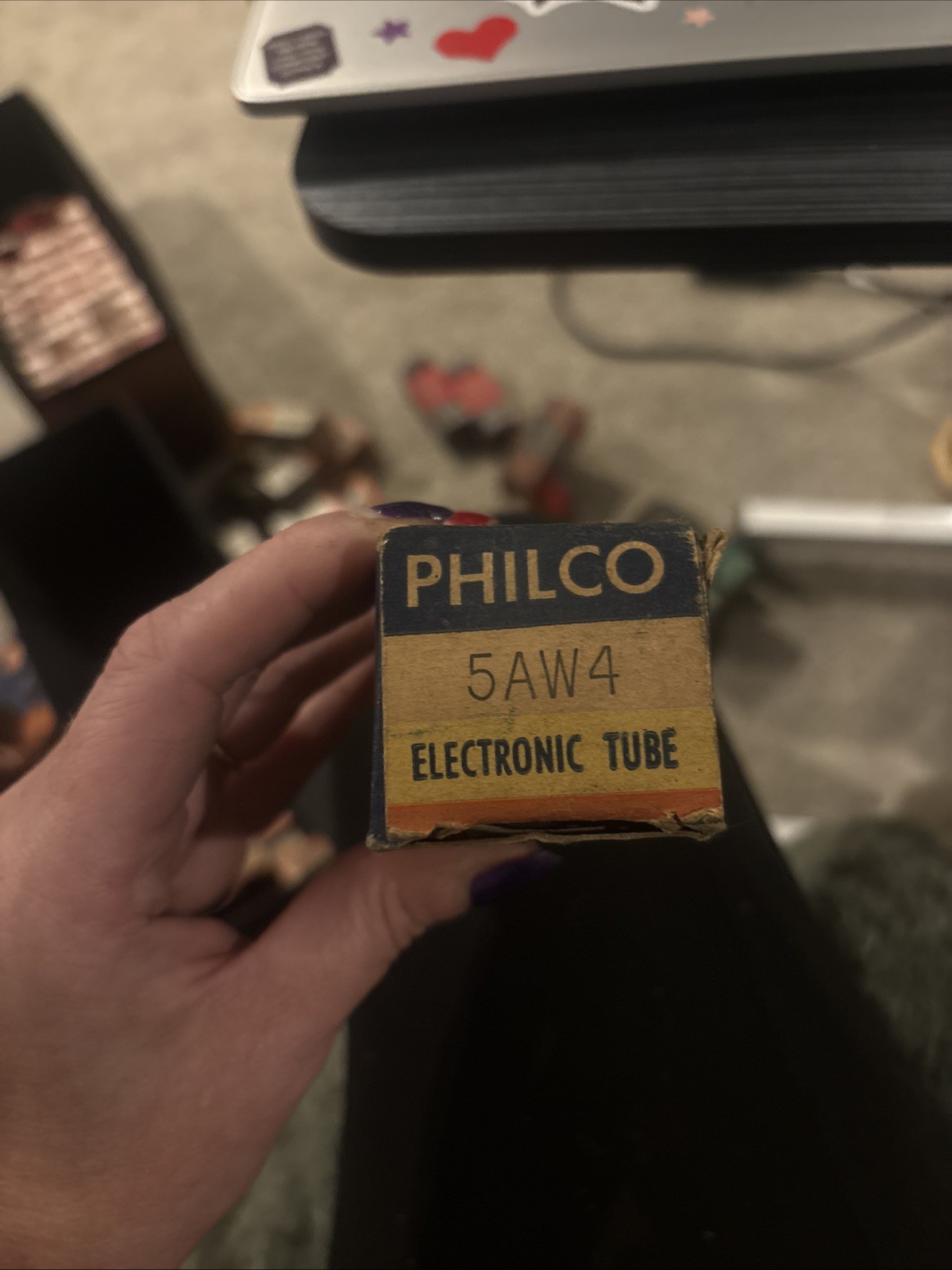 Vintage Philco 5AW4 Electronic Tube – NOS