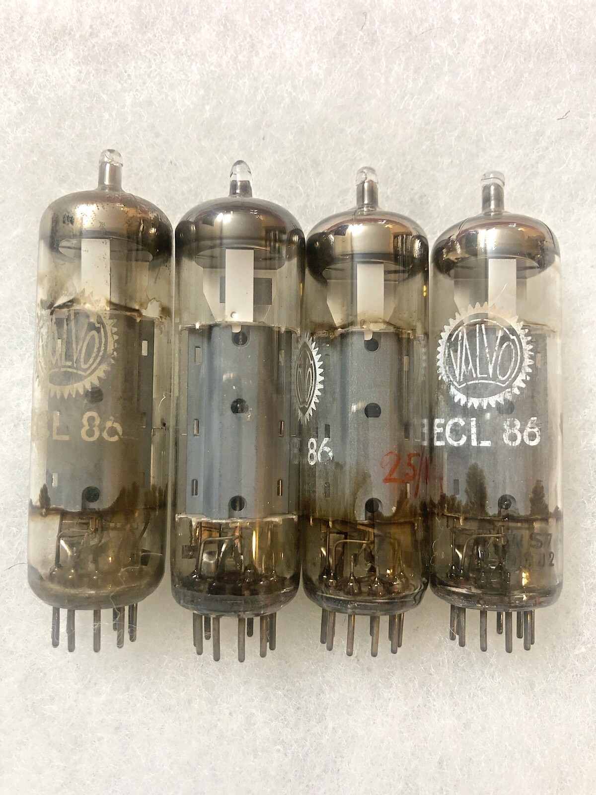 Valvo ECL86 6GW8 Excellent Testing Values Made In Germany Matched Quad