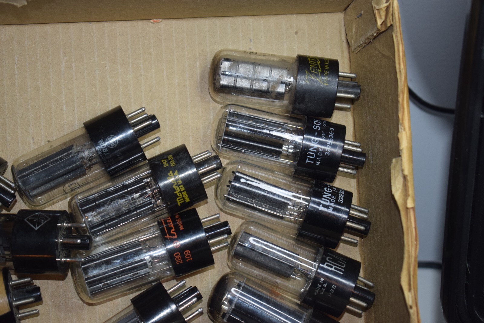 5Y3GT VINTAGE TUBES – VARIOUS VINTAGE BRANDS – GE SYLVANIA RCA ETC – ALL STRONG