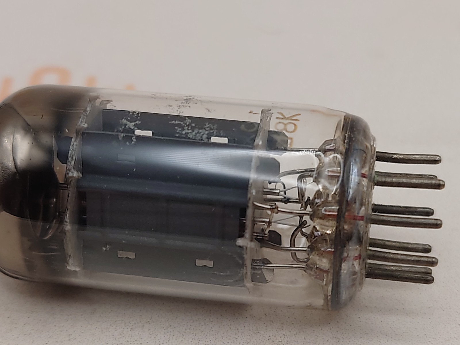 2x Philips ECC82 12AU7 Long Plates D-foil getter – Heerlen 1958 – Strong