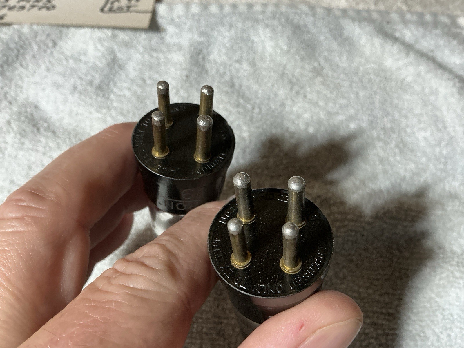 2 Antique VACUUM TUBES UX-199 Type 99 299 RCA Radio Detector Amplifier TV-7 70%