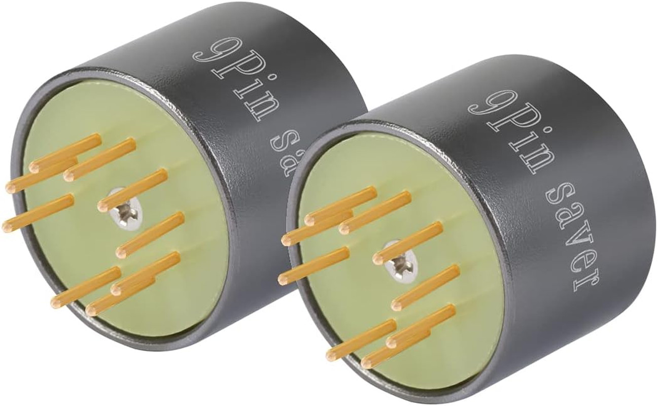 2Pcs 9Pin Tube Saver 12AX7 12AU7 12AT7 EL84 6BQ5 6P14 ECC83 ECC82 ECC81 7025 CV