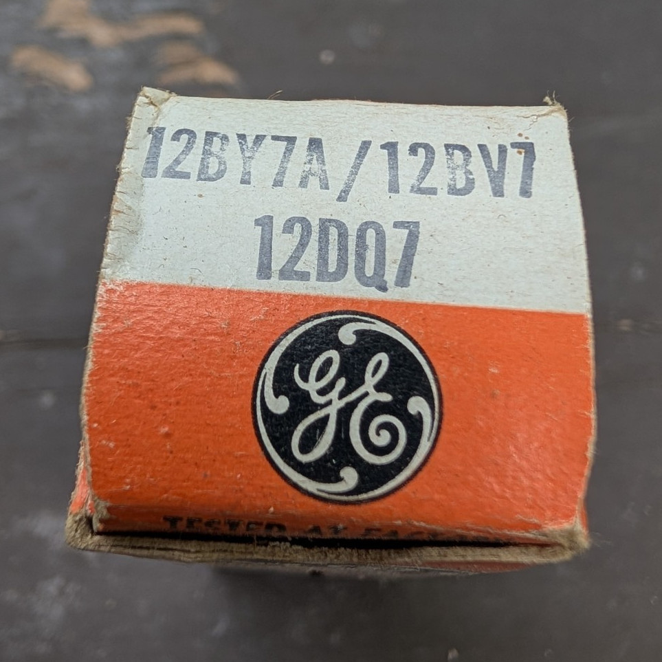 GE 12BY7A / 12BV7 / 12DQ7 Vacuum Tube – NOS/NIB – USA