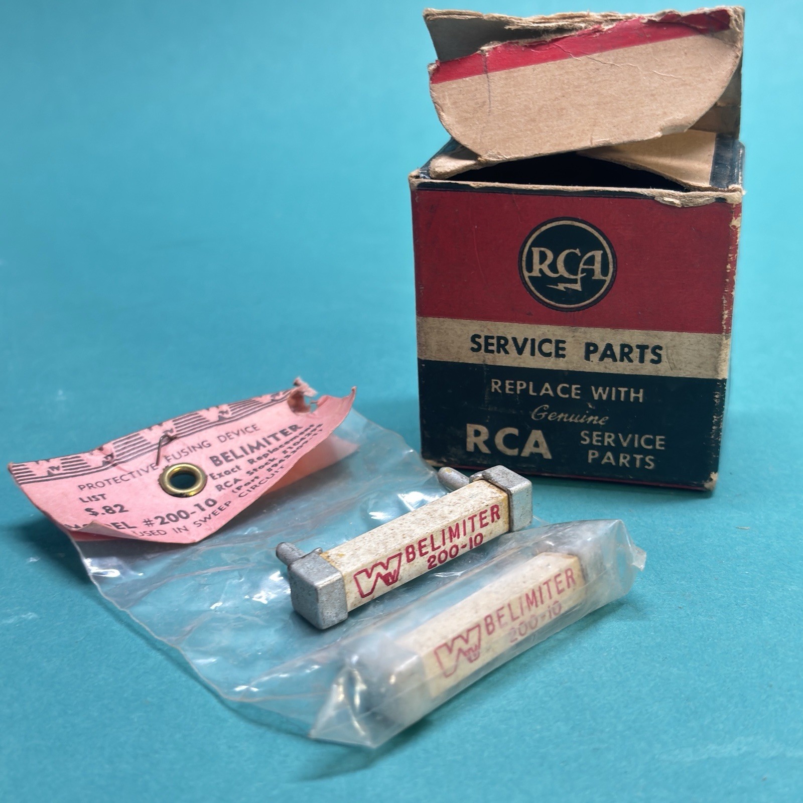 Vintage RCA Radiation Electron Tube And Parts See Descriptive NOS In Boxes