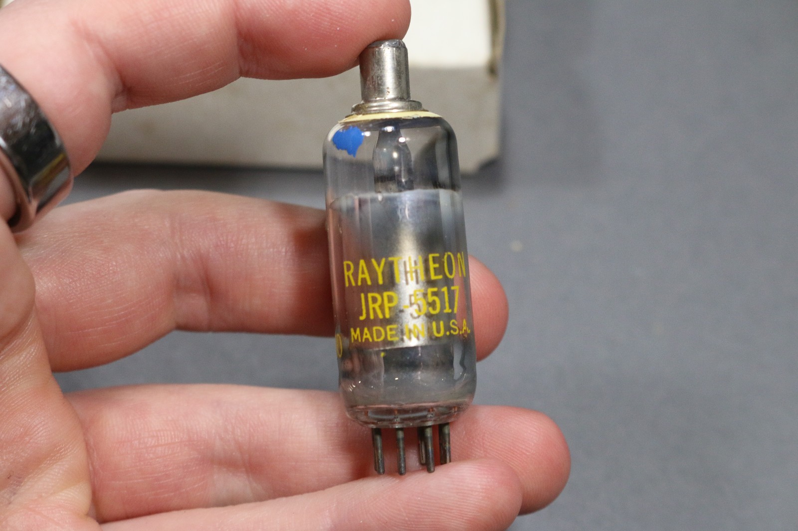 Pair Vintage Raytheon JRP 5517 Tube Gas-Filled Cold Cathode Rectifier CK5517 USA