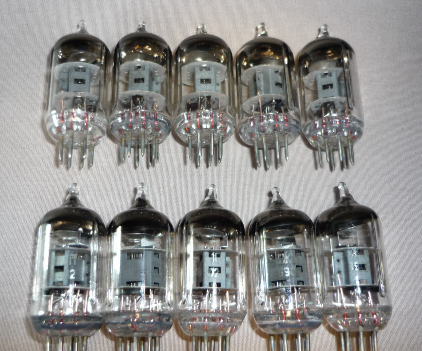 10pcs. 6J1P / 6Ж1П = 6J1 (China); 6AK5; EF95 High-frequency pentode NEW. 1989