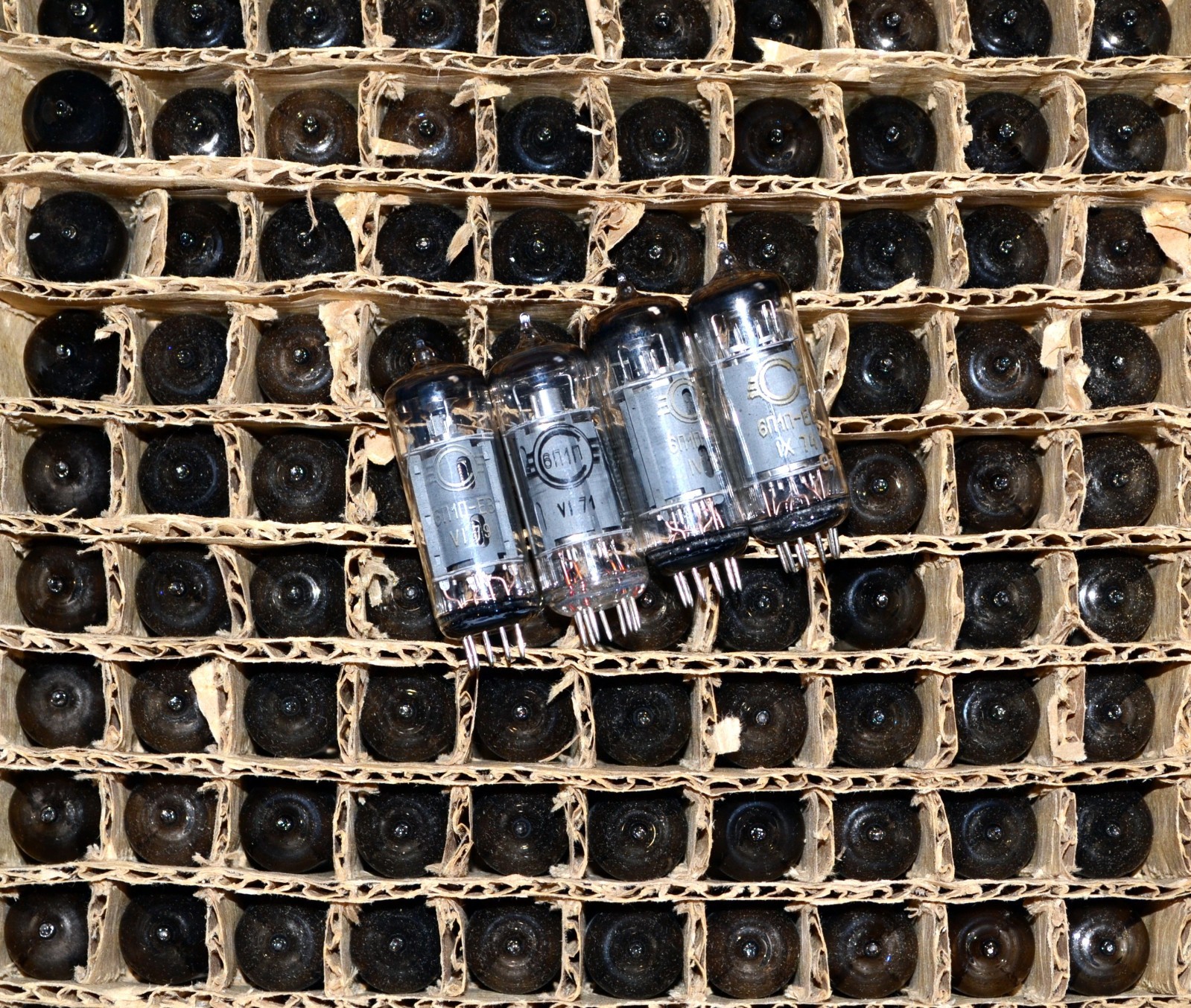 50pcs 6P1P-EV = EL90, 6AQ5 Output Tetrode Tube SVETLANA Soviet 1970-80s USSR NEW