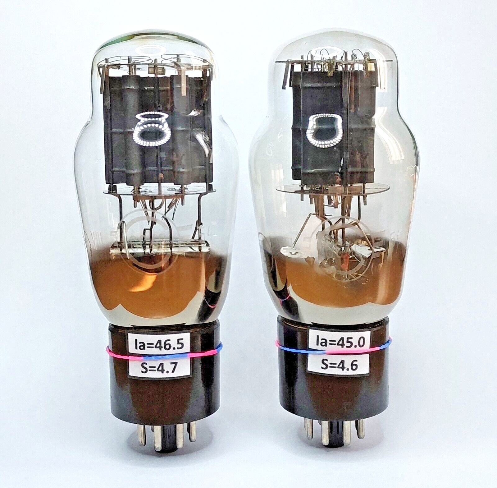 6S4S / 6C4C / 6B4G MATCHED PAIR (2pcs) SVETLANA Black Plate TUBES