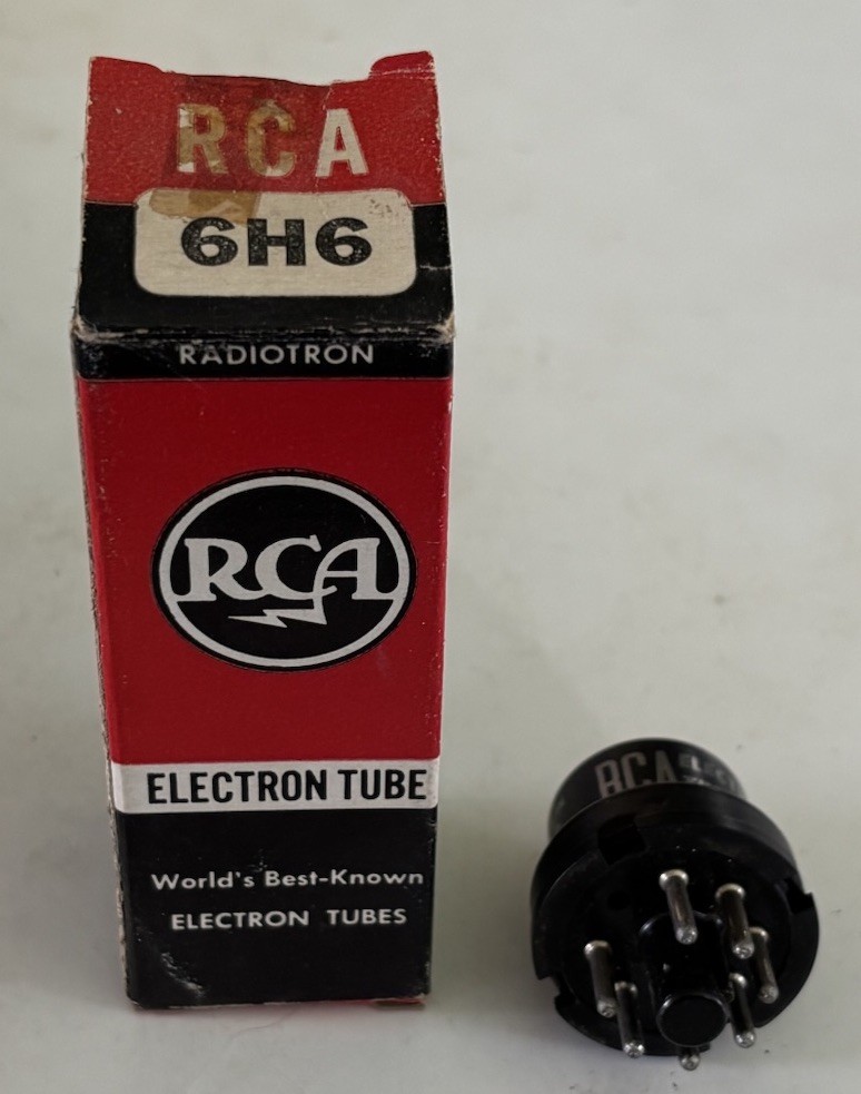 RCA Electron Vacuum Tube 6H6 NOS