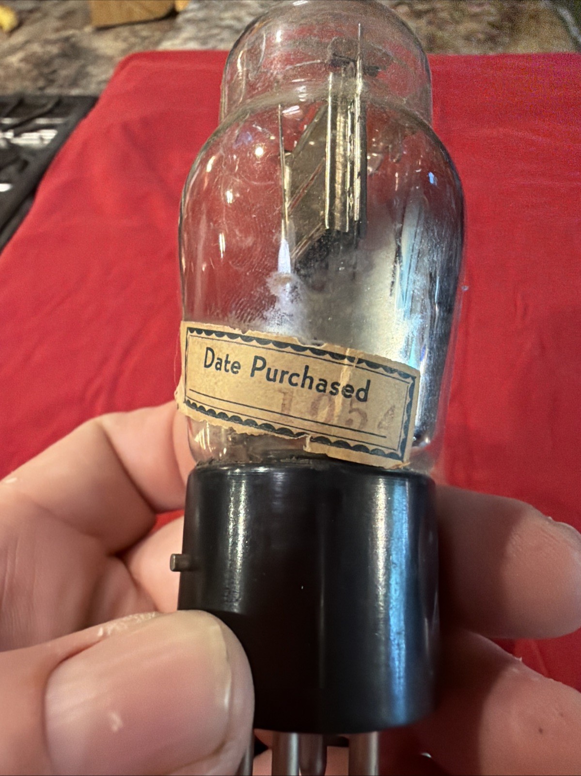Pair Of Wards Super Airlines 01A Engraved Base Vacuum Tubes UNTESTED/For Parts