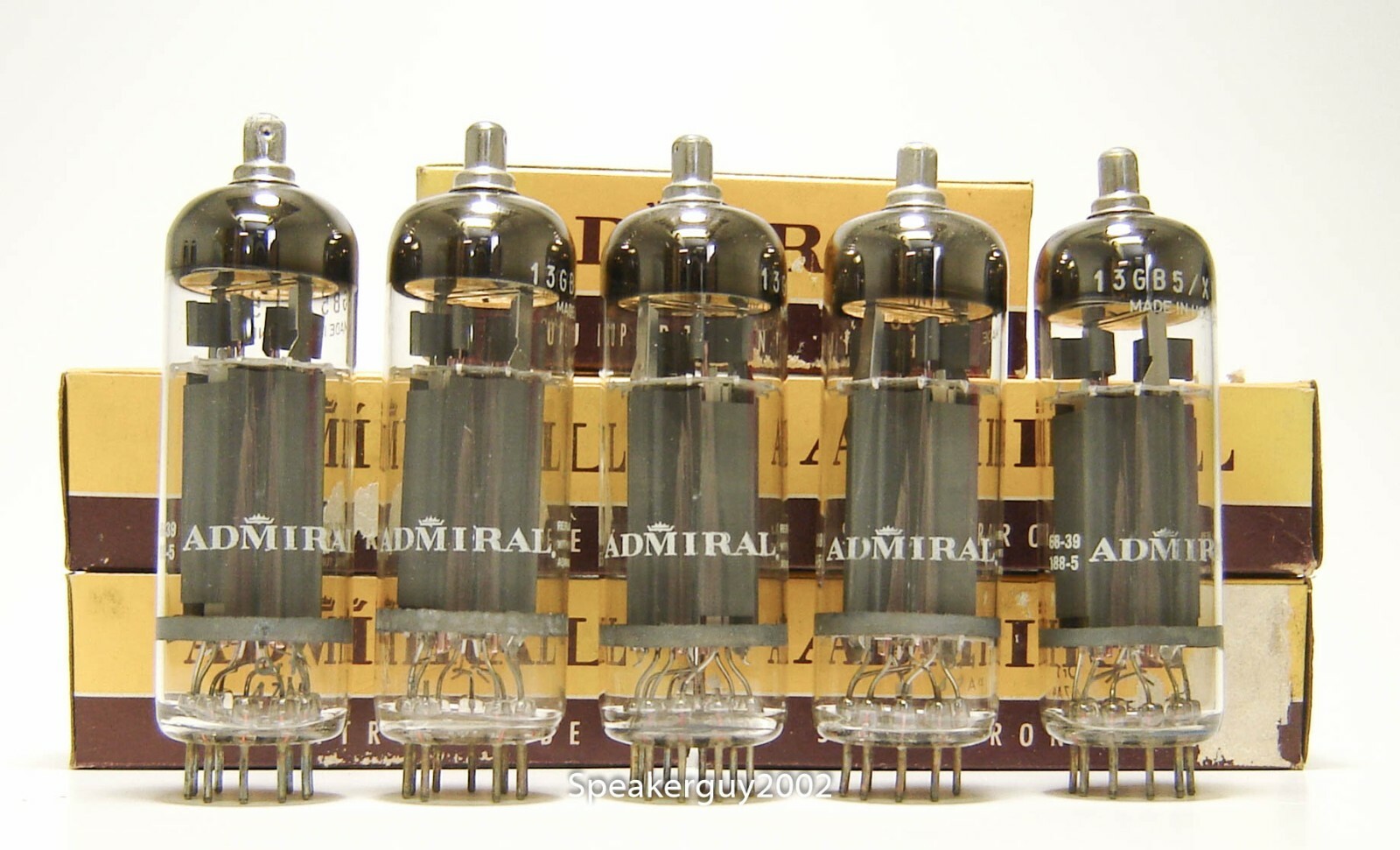5X Admiral Vacuum Tubes / 13GB5 – XL500 / 68-39 — RM