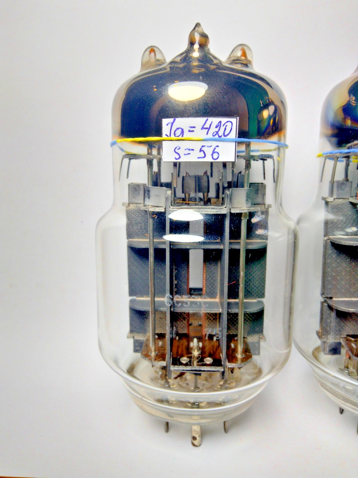 2 pcs USED 6S33S HIGH-QUALITY AUDIOPHILE TUBE MATCHED PAIR