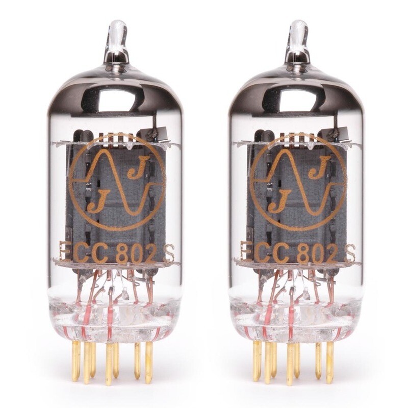 Pair of JJ ECC802s / Hi-Performance 12AU7 Gold Pin Preamp Vacuum Tube