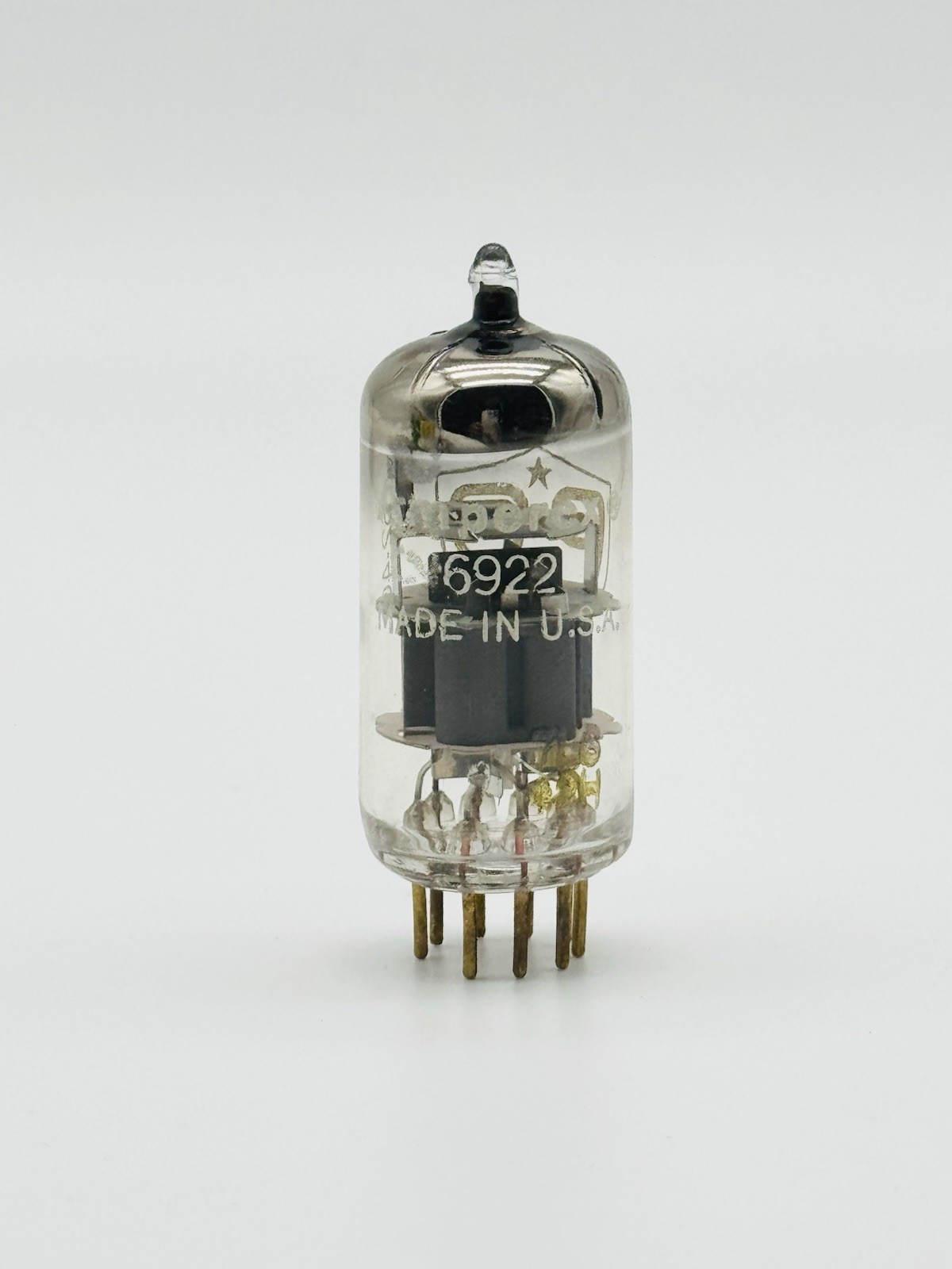 NEW Vintage NOS Amperex PQ 6922 E88CC Dual Post Gold Pin Vacuum Electron Tube J6