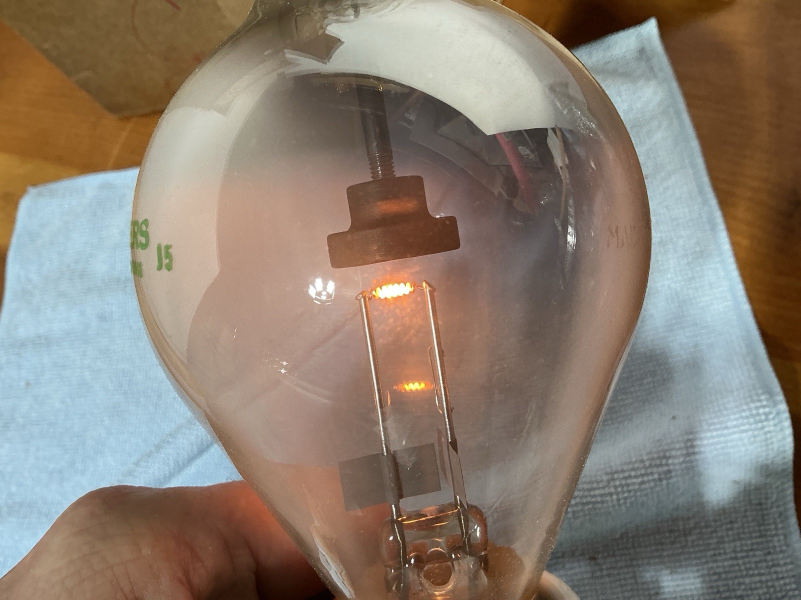 BIG TUNGAR Rectifier Bulb tube 1164 WORKING ROGERS Canadian Vintage w/ BOX RARE