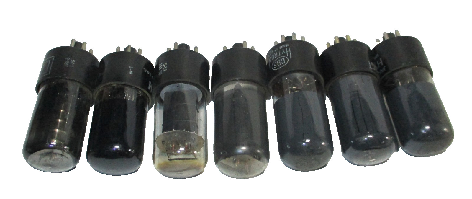 Lot of 7 Unbranded & Magnavox 6V6 Tubes all Tested and Good