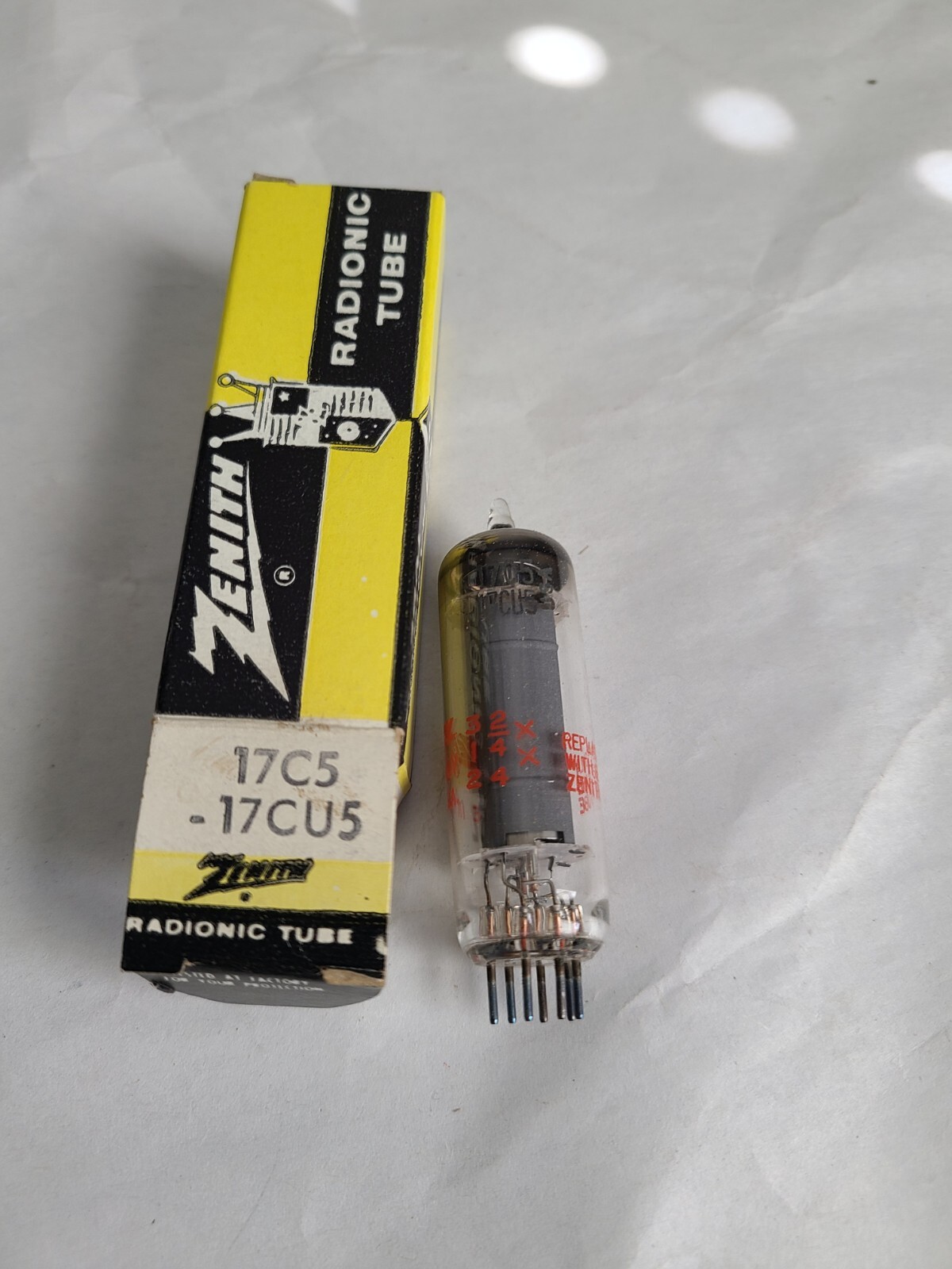 Lot 10 ZENITH/FUTABA Electronic Tubes w BOXES 10GK6, 11AF9, 17CT3, 12BD6 Etc