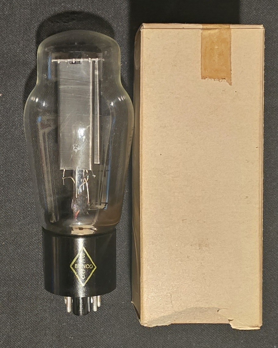 CBS HYTRON SENCO 5U4G TUBE FULL WAVE RECTIFIER SMOOTH BLACK PLATES NIB