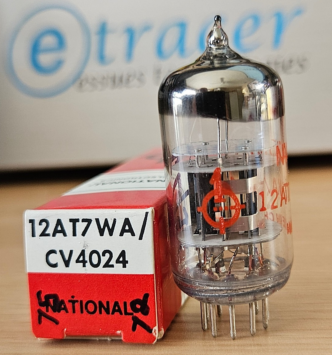 NATIONAL  SHUGUANG 12AT7 VINTAGE AUDIO TUBE NOS NIB (1980’s) *eTracer* #12A40