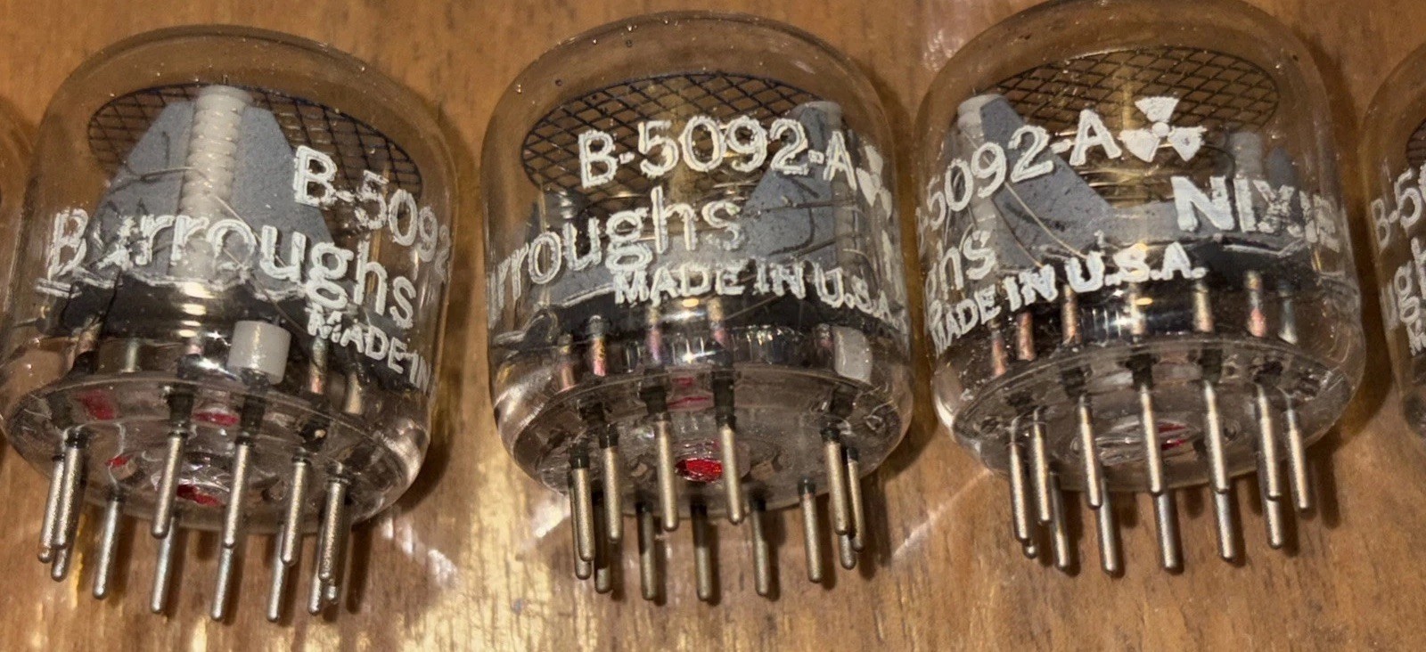 42 Burroughs Tubes 35 Nixie # B-5092-A & 7 BX-2004 Beam-X Switch Logic Counter