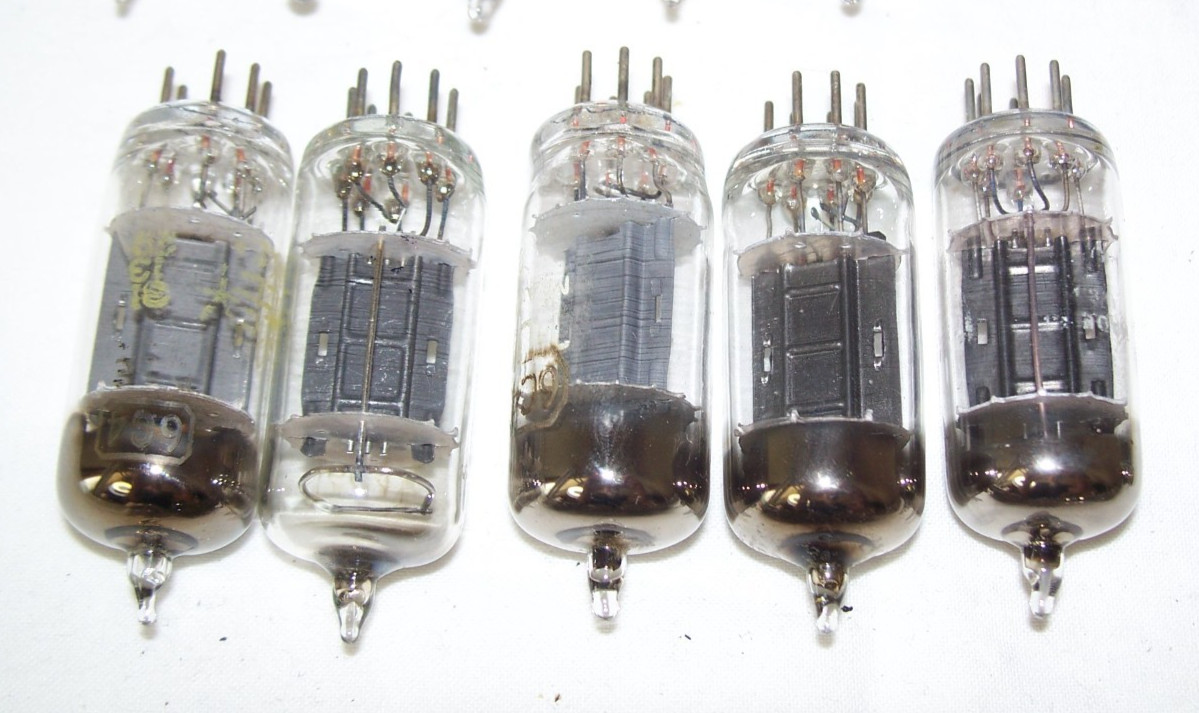 Lot of (30) 6C4 tubes,radio,amplifier,EC90,RCA,Tung-Sol,Sylvania,GE,Motorola,+
